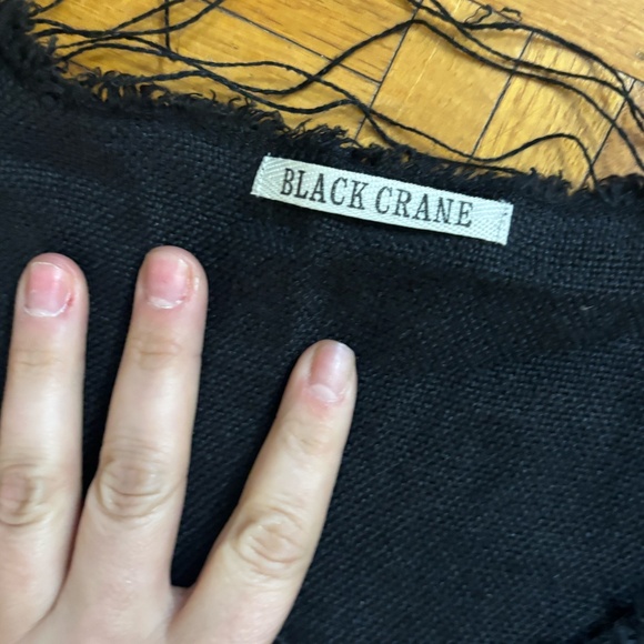 BLACK CRANE three quarter sleeve shirt - scope neck - Picture 3 of 4